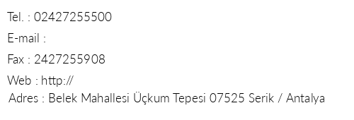 Hotel Riu Kaya Belek telefon numaralar, faks, e-mail, posta adresi ve iletiim bilgileri
