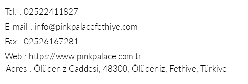 Pink Palace telefon numaralar, faks, e-mail, posta adresi ve iletiim bilgileri