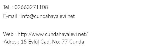 Cunda Hayal Evi telefon numaralar, faks, e-mail, posta adresi ve iletiim bilgileri