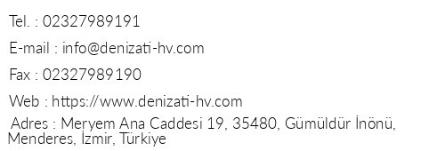 Denizat Holiday Village telefon numaralar, faks, e-mail, posta adresi ve iletiim bilgileri