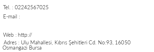 Derya Hotel Bursa telefon numaralar, faks, e-mail, posta adresi ve iletiim bilgileri