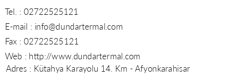 Dndar Termal Villalar telefon numaralar, faks, e-mail, posta adresi ve iletiim bilgileri
