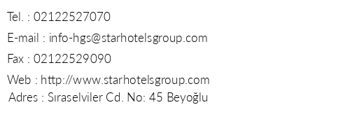 Economic Star Hotel telefon numaralar, faks, e-mail, posta adresi ve iletiim bilgileri