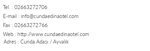 Edina Otel telefon numaralar, faks, e-mail, posta adresi ve iletiim bilgileri