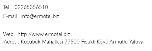 Er Motel Tatil Ky telefon numaralar, faks, e-mail, posta adresi ve iletiim bilgileri