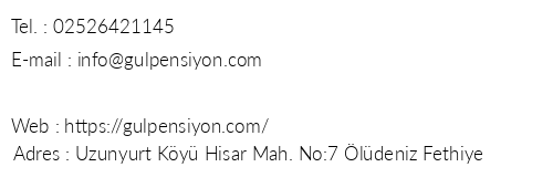 Faralya Gl Pansiyon & Restaurant telefon numaralar, faks, e-mail, posta adresi ve iletiim bilgileri