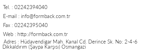 Formback Thermal Hotel telefon numaralar, faks, e-mail, posta adresi ve iletiim bilgileri
