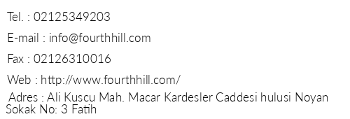 Fourth Hill telefon numaralar, faks, e-mail, posta adresi ve iletiim bilgileri