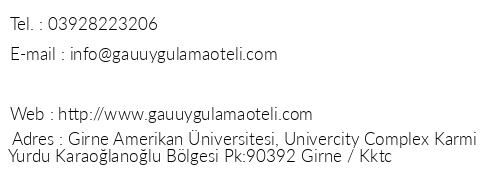 Girne Uygulama Oteli telefon numaralar, faks, e-mail, posta adresi ve iletiim bilgileri