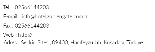 Golden Gate Hotel telefon numaralar, faks, e-mail, posta adresi ve iletiim bilgileri
