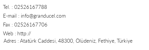 The Grand el Hotel telefon numaralar, faks, e-mail, posta adresi ve iletiim bilgileri