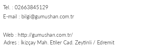 Gmhan Butik Otel telefon numaralar, faks, e-mail, posta adresi ve iletiim bilgileri