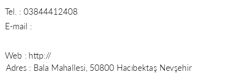 Hacbekta Belediye Pansiyonu telefon numaralar, faks, e-mail, posta adresi ve iletiim bilgileri