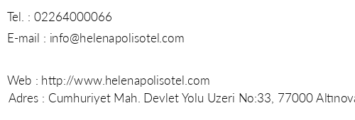 Helenapolis Otel Yak  n Yerler Yenilecek Gezilecek  G  r  lecek Yerler