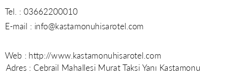 Hisar Otel telefon numaralar, faks, e-mail, posta adresi ve iletiim bilgileri