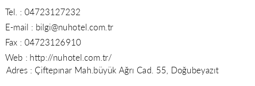 Hotel Nuh telefon numaralar, faks, e-mail, posta adresi ve iletiim bilgileri