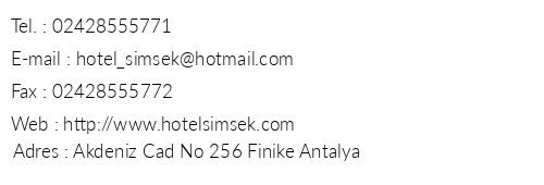 Hotel imek telefon numaralar, faks, e-mail, posta adresi ve iletiim bilgileri