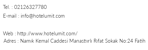 Hotel mit stanbul telefon numaralar, faks, e-mail, posta adresi ve iletiim bilgileri