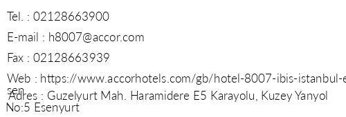 bis stanbul Esenyurt telefon numaralar, faks, e-mail, posta adresi ve iletiim bilgileri