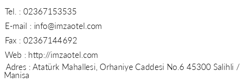 mza Hotel telefon numaralar, faks, e-mail, posta adresi ve iletiim bilgileri