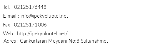 pekyolu Otel telefon numaralar, faks, e-mail, posta adresi ve iletiim bilgileri