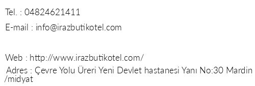 raz Butik Otel telefon numaralar, faks, e-mail, posta adresi ve iletiim bilgileri