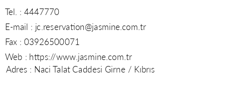 Jasmine Court Hotel & Casino telefon numaralar, faks, e-mail, posta adresi ve iletiim bilgileri