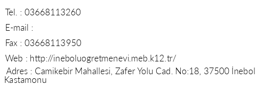 Kastamonu nebolu retmenevi telefon numaralar, faks, e-mail, posta adresi ve iletiim bilgileri