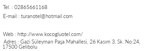 Koolu Otel telefon numaralar, faks, e-mail, posta adresi ve iletiim bilgileri