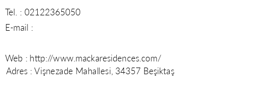 Maka Residences telefon numaralar, faks, e-mail, posta adresi ve iletiim bilgileri