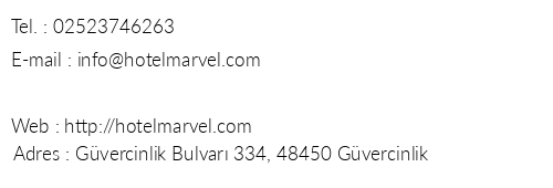 Marvel Beach Hotel telefon numaralar, faks, e-mail, posta adresi ve iletiim bilgileri