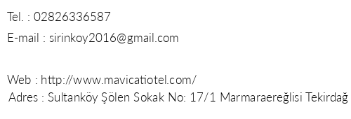 Mavi at Otel telefon numaralar, faks, e-mail, posta adresi ve iletiim bilgileri