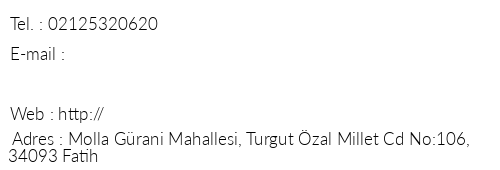 Mayadorm stanbul Hotel telefon numaralar, faks, e-mail, posta adresi ve iletiim bilgileri