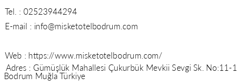 Misket Hotel telefon numaralar, faks, e-mail, posta adresi ve iletiim bilgileri