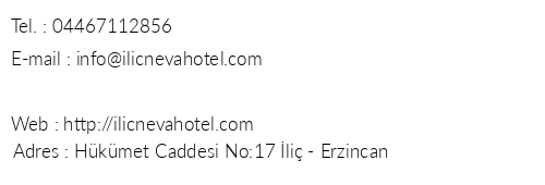 Neva Hotel telefon numaralar, faks, e-mail, posta adresi ve iletiim bilgileri