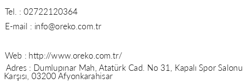 Oreko Express Otel telefon numaralar, faks, e-mail, posta adresi ve iletiim bilgileri