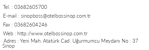 Otel Bossinop telefon numaralar, faks, e-mail, posta adresi ve iletiim bilgileri