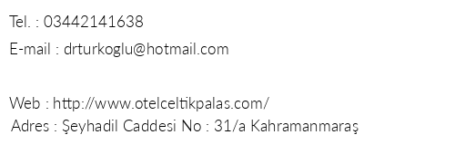 Otel eltik Palas telefon numaralar, faks, e-mail, posta adresi ve iletiim bilgileri