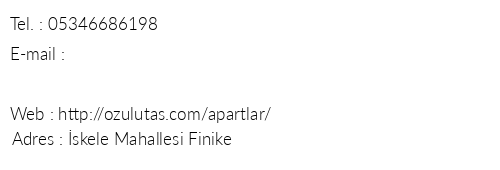 z Uluta Apart telefon numaralar, faks, e-mail, posta adresi ve iletiim bilgileri