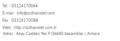 zilhan Hotel telefon numaralar, faks, e-mail, posta adresi ve iletiim bilgileri