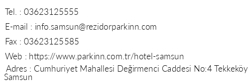 Park nn By Radisson Samsun telefon numaralar, faks, e-mail, posta adresi ve iletiim bilgileri