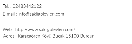 Sakl Gl Evleri telefon numaralar, faks, e-mail, posta adresi ve iletiim bilgileri