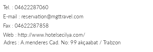 Seilya Hotel telefon numaralar, faks, e-mail, posta adresi ve iletiim bilgileri