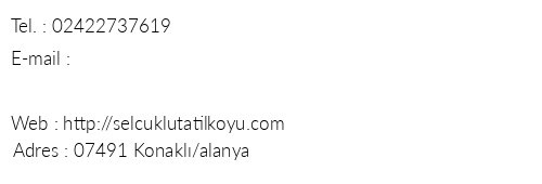 Seluklu Tatil Ky telefon numaralar, faks, e-mail, posta adresi ve iletiim bilgileri