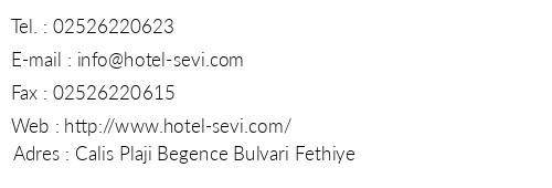 Sevi Hotel Life telefon numaralar, faks, e-mail, posta adresi ve iletiim bilgileri