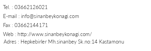 Sinanbey Kona telefon numaralar, faks, e-mail, posta adresi ve iletiim bilgileri