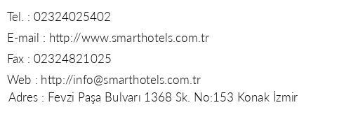 Smart Hotels telefon numaralar, faks, e-mail, posta adresi ve iletiim bilgileri