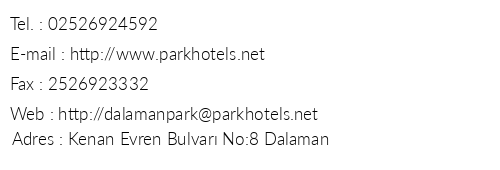 Studio Park Hotel telefon numaralar, faks, e-mail, posta adresi ve iletiim bilgileri