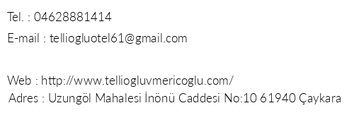 Telliolu Ve Meriolu Suite Hotel telefon numaralar, faks, e-mail, posta adresi ve iletiim bilgileri