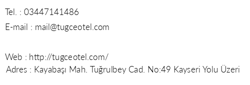 Tue Otel Gksun telefon numaralar, faks, e-mail, posta adresi ve iletiim bilgileri